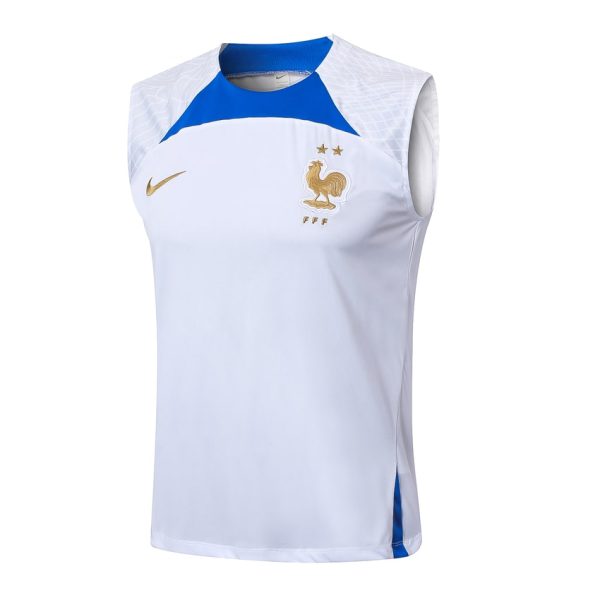 Debardeur Short Equipe de France 2024 2025 Blanc Bleu