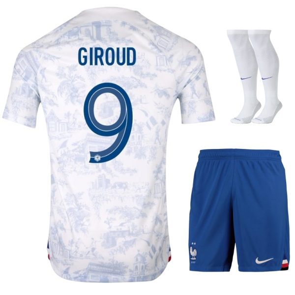 Maillot Kit Enfant Equipe de France Exterieur 2023 2024 Giroud