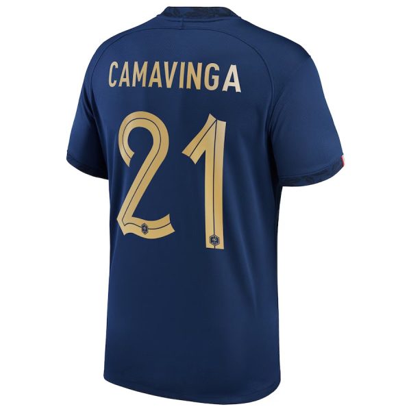 Maillot Enfant Equipe de France Domicile 2023 2024 Camavinga