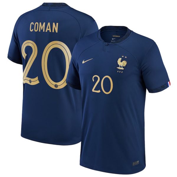 Maillot Enfant Equipe de France Domicile 2023 2024 Coman