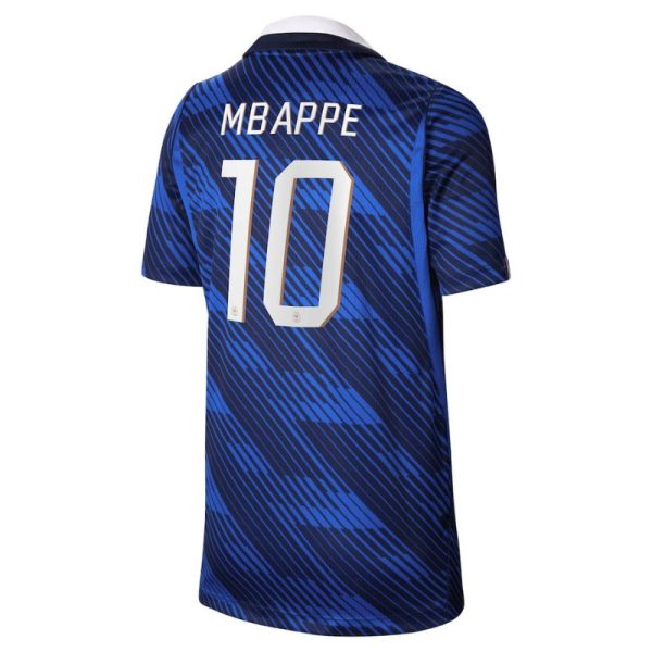 Maillot Equipe de France Enfant Domicile Coupe du Monde 2026 Mbappe