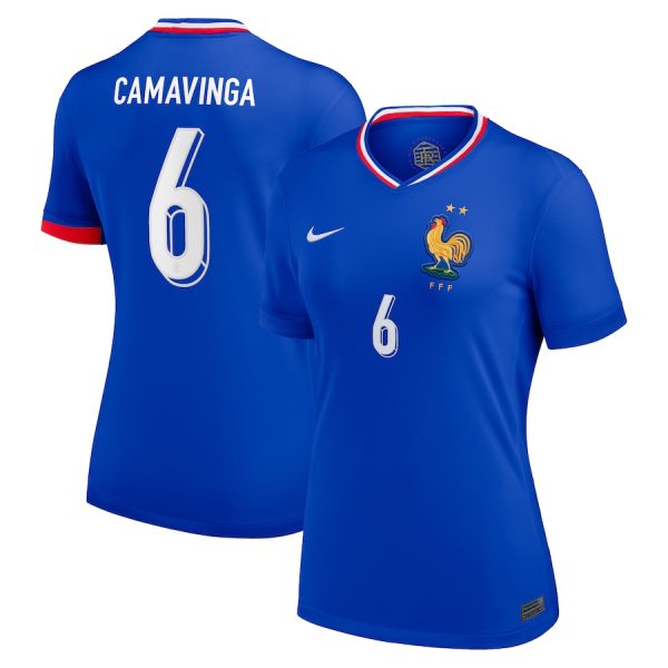 Maillot Equipe de France Femme Domicile 2024 2025 Camavinga
