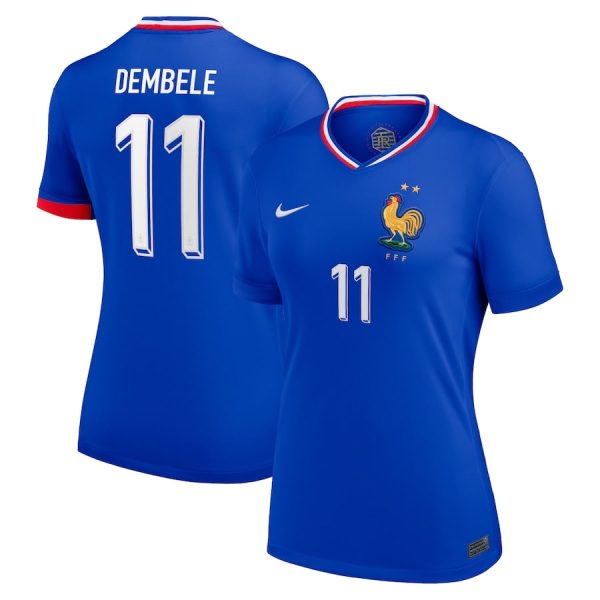 Maillot Equipe de France Femme Domicile 2024 2025 Dembele