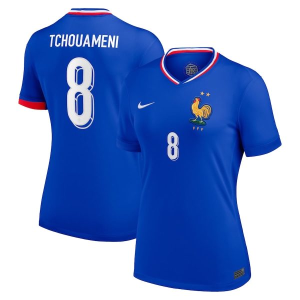 Maillot Equipe de France Femme Domicile 2024 2025 Tchouameni