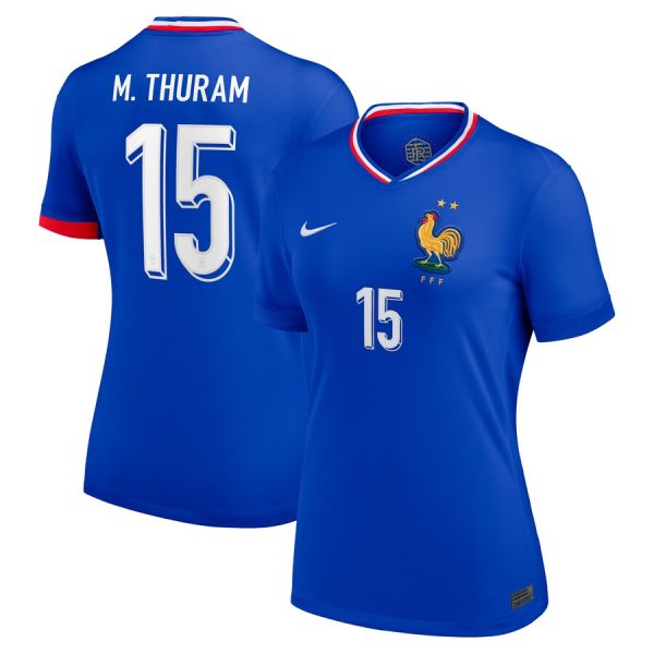 Maillot Equipe de France Femme Domicile 2024 2025 Thuram