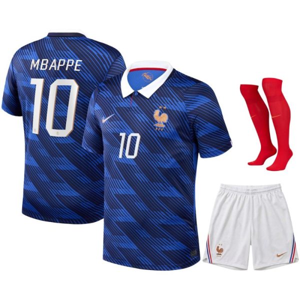 Maillot Equipe de France Kit Enfant Domicile Coupe du Monde 2026 Mbappe