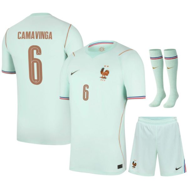 Maillot Equipe de France Kit Enfant Exterieur Coupe du Monde 2026 Camavinga