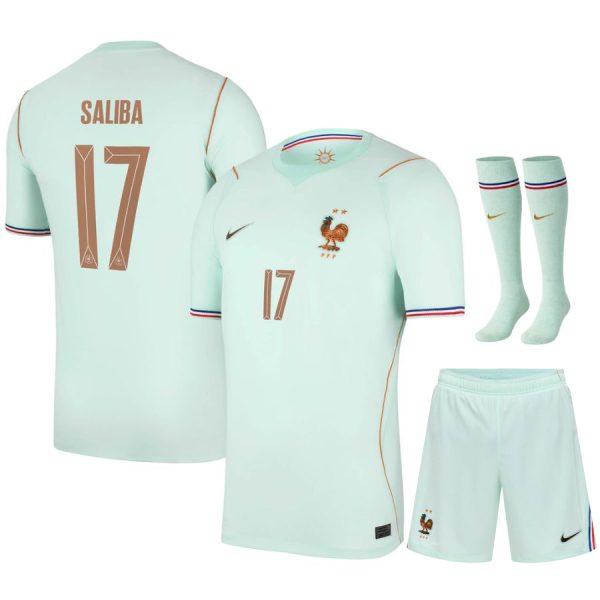 Maillot Equipe de France Kit Enfant Exterieur Coupe du Monde 2026 Saliba