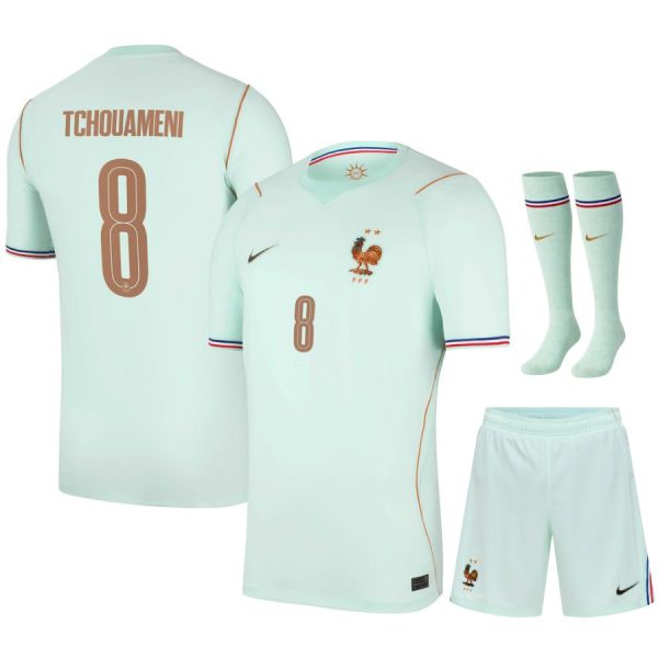 Maillot Equipe de France Kit Enfant Exterieur Coupe du Monde 2026 Tchouameni