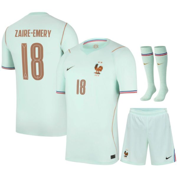 Maillot Equipe de France Kit Enfant Exterieur Coupe du Monde 2026 Zaire Emery