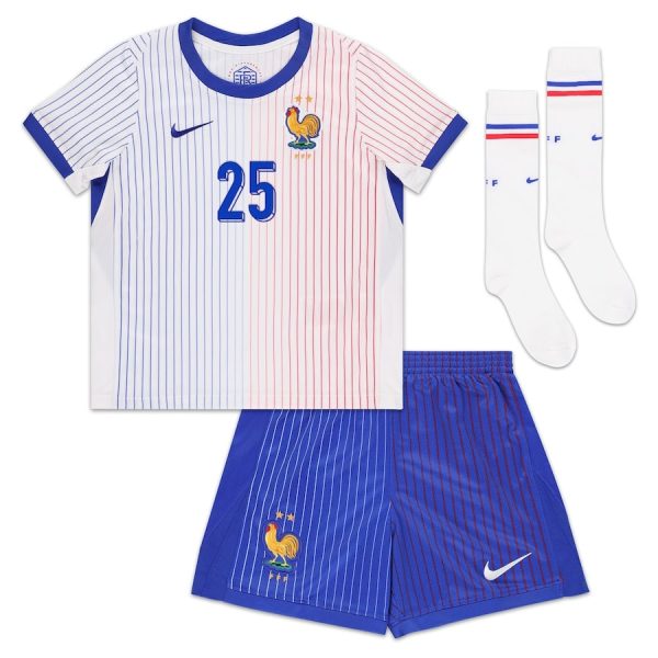 Maillot Kit Enfant Equipe de France 2024 2025 Exterieur Barcola
