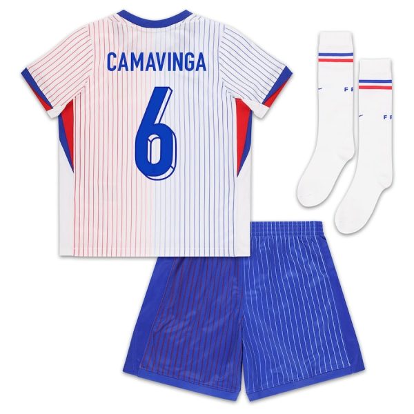 Maillot Kit Enfant Equipe de France Exterieur 2024 2025 Camavinga