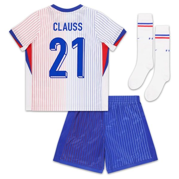 Maillot Kit Enfant Equipe de France Exterieur 2024 2025 Clauss