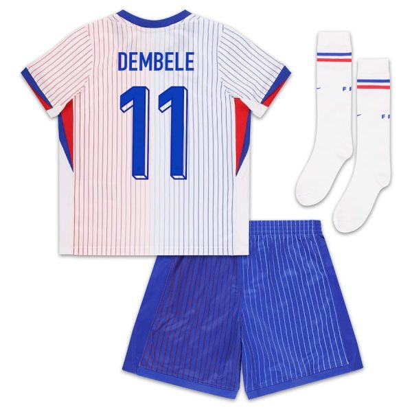 Maillot Kit Enfant Equipe de France Exterieur 2024 2025 Dembele
