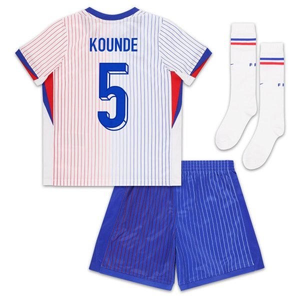 Maillot Kit Enfant Equipe de France Exterieur 2024 2025 Kounde