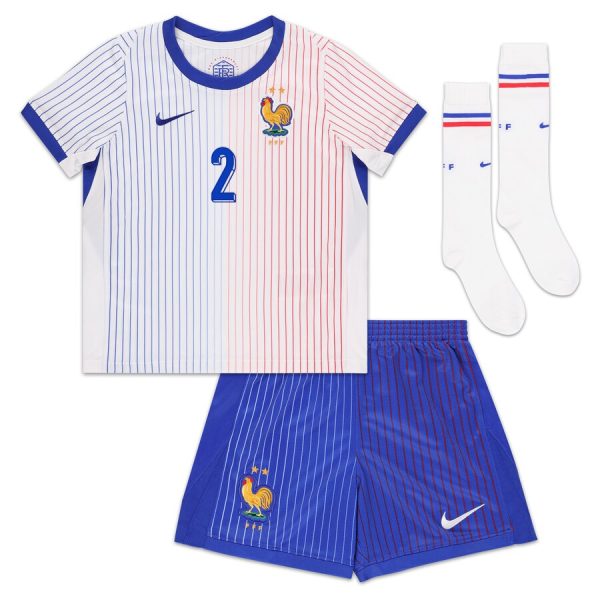 Maillot Kit Enfant Equipe de France Exterieur 2024 2025 Pavard