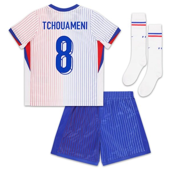 Maillot Kit Enfant Equipe de France Exterieur 2024 2025 Tchouameni