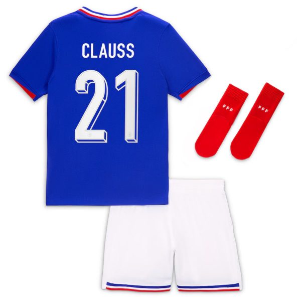 Maillot Kit Enfant Equipe de France Domicile 2024 2025 Clauss