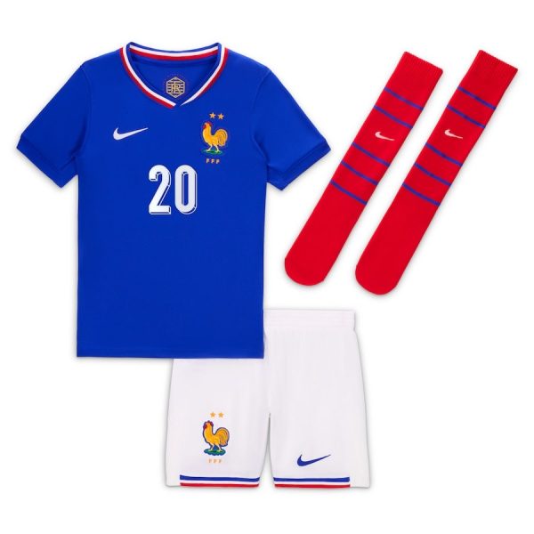 Maillot Kit Enfant Equipe de France Domicile 2024 2025 Coman