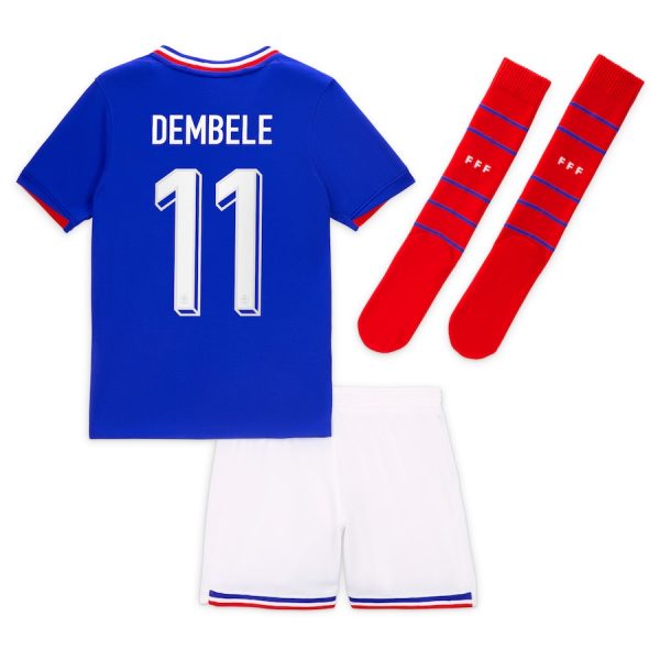 Maillot Kit Enfant Equipe de France Domicile 2024 2025 Dembele