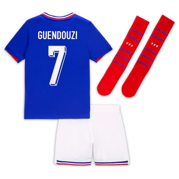 Maillot Kit Enfant Equipe de France 2024 2025 Guendouzi