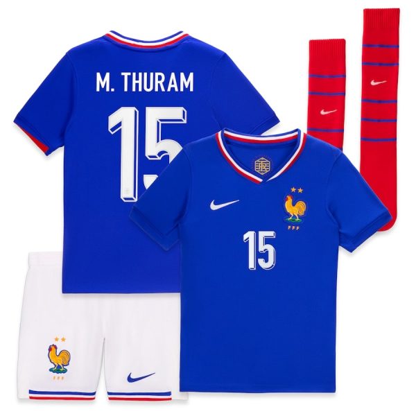 Maillot Kit Enfant Equipe de France Domicile 2024 2025 Thuram