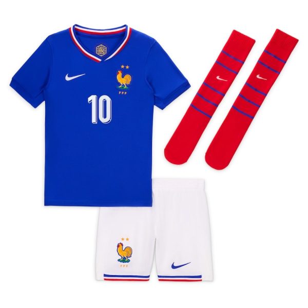 Maillot Kit Enfant Equipe de France Mbappe 2024 2025 Domicile